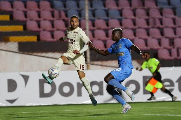 Universitario venció 2-1 a Binacional en Juliaca, con goles de Herrera y Valera. (Foto: Jesús Saucedo / @photo.gec)