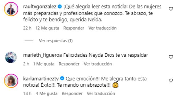 La famosa presentadora hondureña recibió diversos mensajes de varios famosos del medio (Foto: Neida Sandoval / Instagram)
