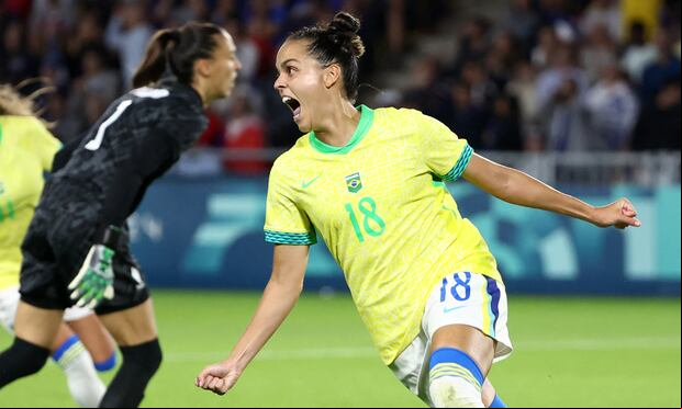 Brasil venció 1-0 a Francia y avanzó a las semifinales del fútbol femenino de los Juegos Olímpicos París 2024. (Foto: AFP)