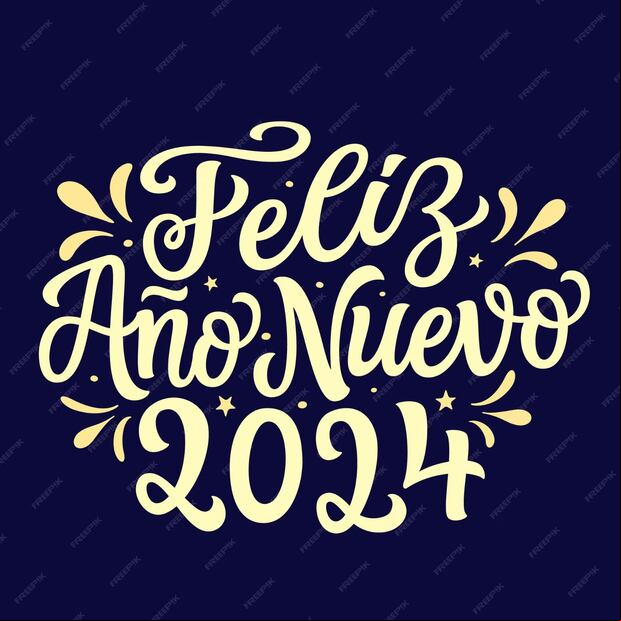 Imágenes con frases para la celebración del Año Nuevo 2024. (Foto: Internet)