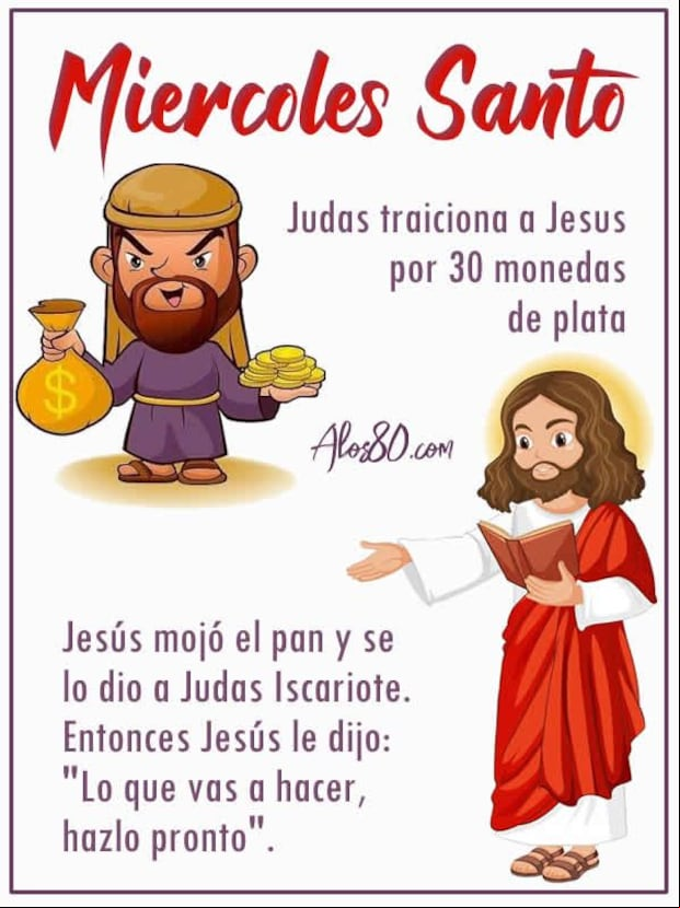 Imágenes para reflexionar por Miércoles Santo. (Foto: Pinterest)