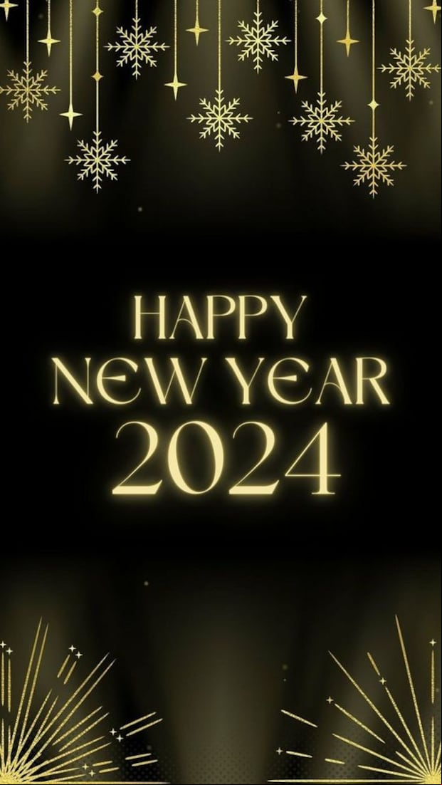 Imágenes de Año Nuevo 2024 para dedicar, saludar y compartir (Foto: Pinterest)