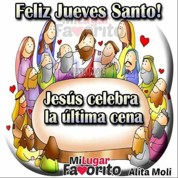 Imágenes el Jueves Santo 2024: comparte estas postales con mensajes (Foto: internet)