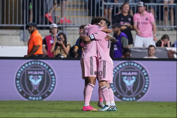 Lionel Messi le dio consejo a David Ruíz, juvenil del Inter Miami. (Foto: Getty Images)
