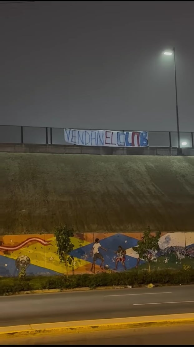 El mensaje de los barristas de Sporting Cristal a los directivos del club. (Foto: El Point Celeste)