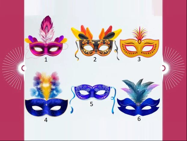 TEST VISUAL | Esta imagen te muestra seis antifaces distintos. Indica cuál usarías. (Foto: namastest.net)