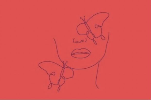Esta imagen te muestra dos dibujos: el de una mujer y el de dos mariposas. (Foto: MDZ Online)