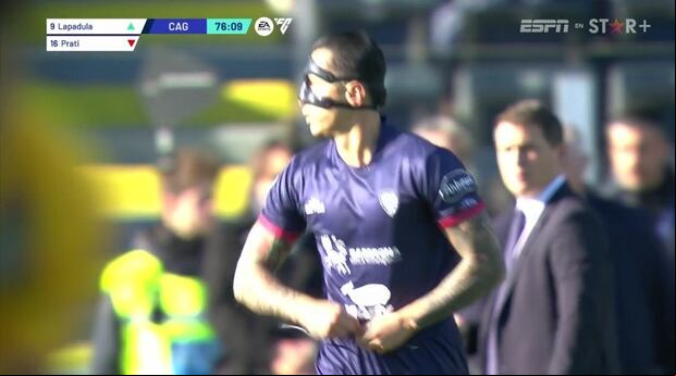 Gianluca Lapadula ingresó en los minutos finales de la reciente derrota de Cagliari. (Foto: ESPN)