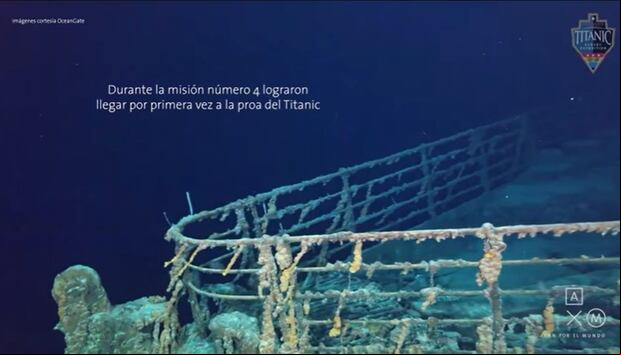 El momento más emocionante para el youtuber: grabar la proa del Titanic (Foto: Alan Estrada / Yuotube)