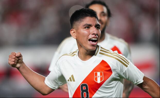 Piero Quispe anotó y fue una de las figuras del 4-1 ante República Dominicana. (Foto: AFP)