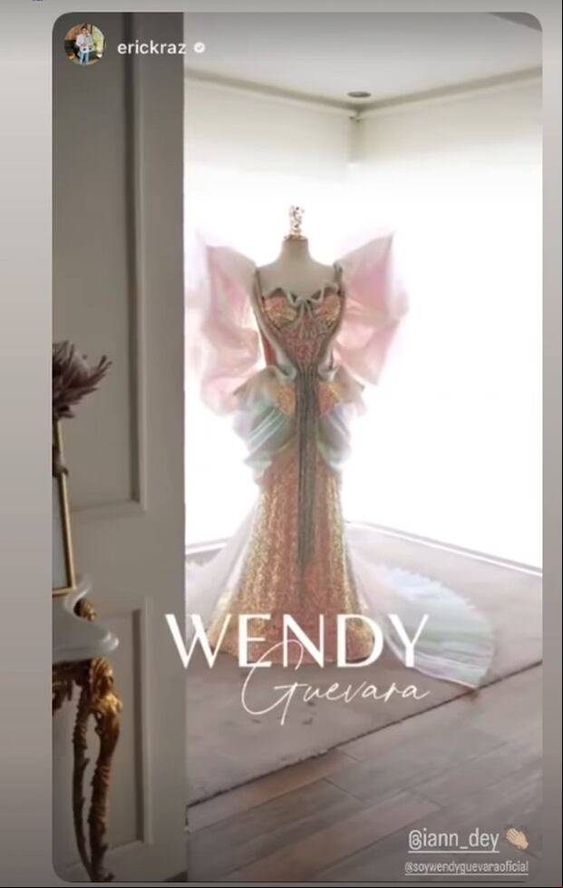 El vestido que le hicieron a Wendy Guevara para su cumpleaños (Foto: Wendy Guevara)