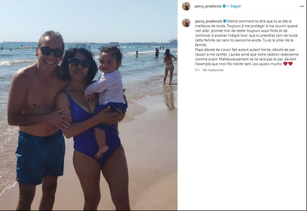 Percy Prado y los alarmantes mensajes que dejó en su cuenta de Instagram.