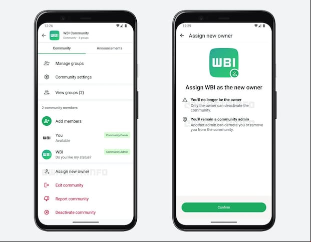 Nueva función en comunidades de WhatsApp Beta (WABetaInfo)
