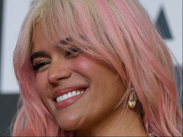 Karol G acaparó la mirada de todos los presentes en los Premios Billboard (Foto: AFP)