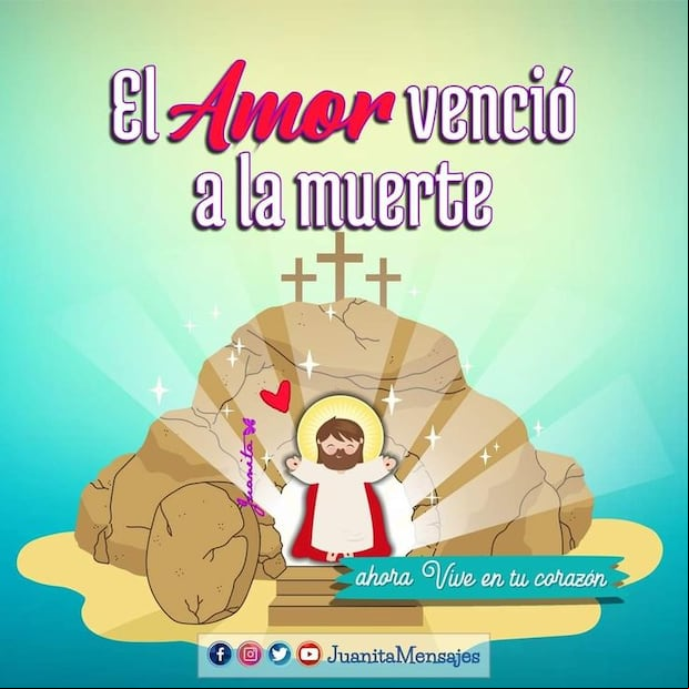 Imágenes por Domingo de Pasua para compartir en redes sociales (Foto: Pinterest).