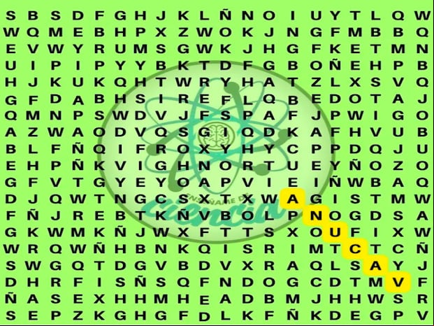 Aquí te mostramos la ubicación de la palabra 'vacuna' en esta sopa de letras.| Foto: enséñame de ciencias