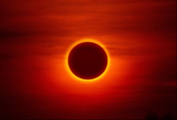 Eclipse anular de Sol. (Foto: Matthew Starling/iStock)