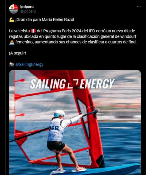 María Belén Bazo en el quinto día del Team Perú en París 2024. (IPD)