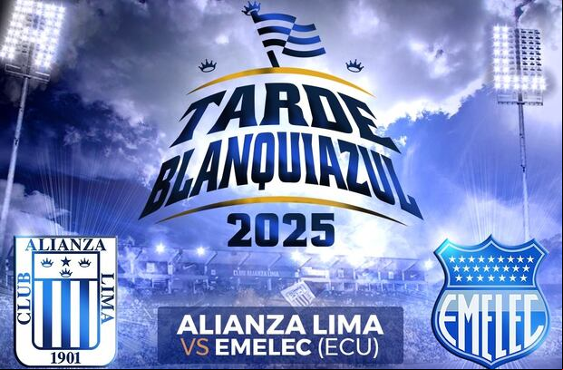 La Tarde Blanquiazul 2025, dónde Alianza Lima presentará al primer equipo para la temporada, será este domingo ante Emelec de Ecuador.