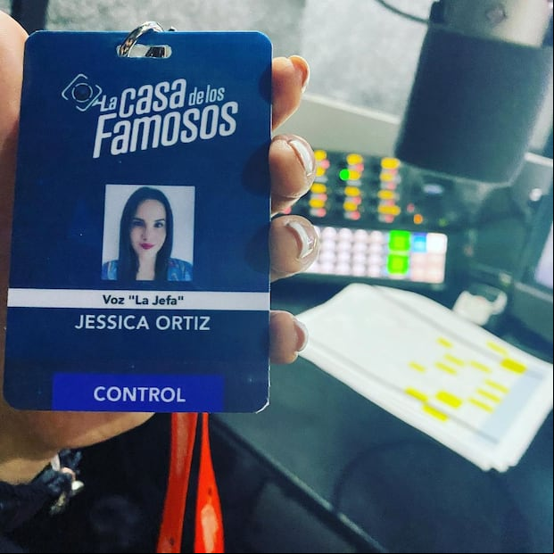 El fotocheck de "La casa de los famosos" (Foto: Jessica Ortiz / Instagram)