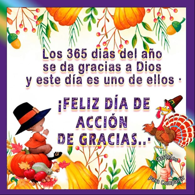 Imágenes para compartir por el Día de Acción de Gracias. (Foto: Internet)