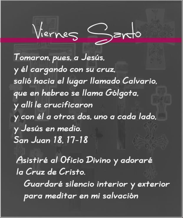 Imágenes del Viernes Santo 2024: comparte postales y frases en WhatsApp (Foto: Internet)