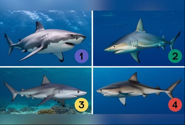 Elige uno de los tiburones en la imagen para descubrir si eres una persona gruñona (Foto: Depor).