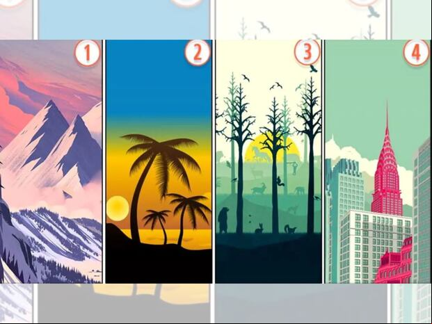 TEST VISUAL | Seleccionar el paisaje que te cause más tranquilidad. (Foto: Namastest)