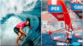 Alonso Correa a cuartos de final del surf: resultados del día 3 del Team Perú en París 2024