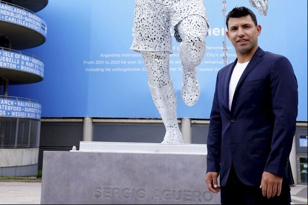 Sergio Agüero, ídolo en el Manchester City. (Foto: AP)