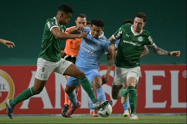 Sporting Cristal cayó 6-0 ante Pameiras en Brasil (Foto NELSON ALMEIDA / AFP)
