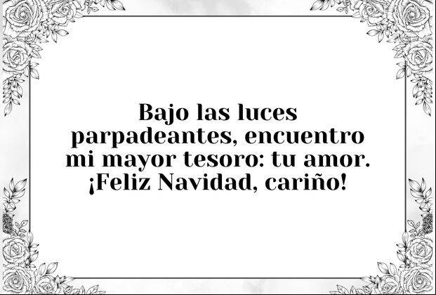 Bajo las luces parpadeantes, encuentro mi mayor tesoro: tu amor. ¡Feliz Navidad, cariño! | Crédito: Canva / Composición Depor