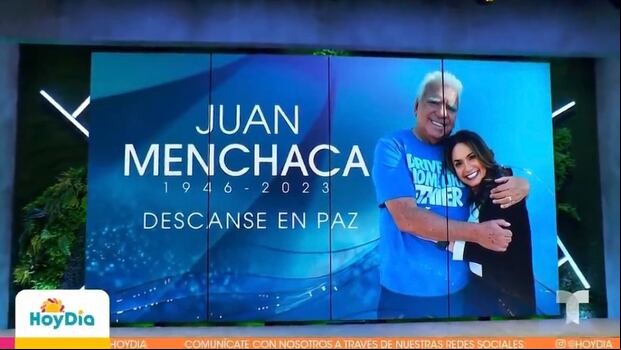 A través de "Hoy Día" se reveló la muerte de Juan Menchaca, padre de la presentadora Penélope Menchaca (Foto: Telemundo)