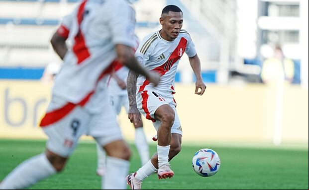 Bryan Reyna tuvo minutos contra Canadá. (Foto: Prensa FPF)