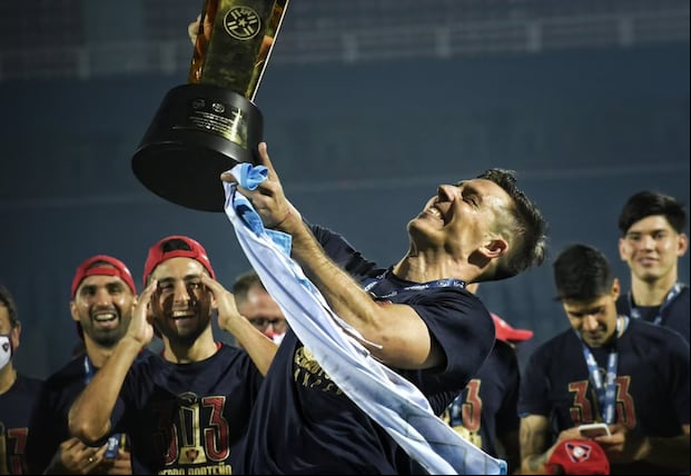 Diego Churín salió campeón en dos ocasiones con Cerro Porteño. (Foto: Cerro Porteño).