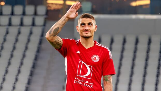 Marco Verratti llegó a Al Arabi luego de jugar once temporadas en el PSG. (Foto: Al Arabi)