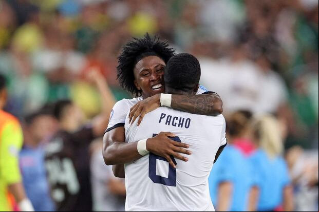 Ecuador clasificó a cuartos de final de la Copa América al igualar sin goles ante México. Los sudamericanos se metieron a la siguiente instancia gracias a los goles a favor. (Photo by Chris CODUTO / AFP)