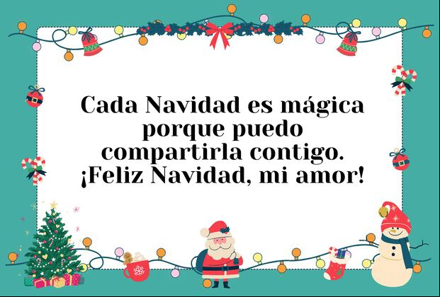 Cada Navidad es mágica porque puedo compartirla contigo. ¡Feliz Navidad, mi amor! | Crédito: Canva / Composición Depor