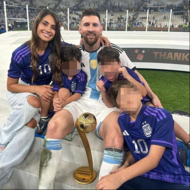 Esta es la foto que Lionel Messi utiliza en Whatsapp para su perfil.