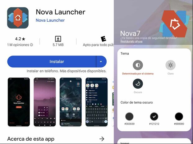 WHATSAPP | Para poder obtener WhatsApp Azul es necesario que debas descargar la app Nova Launcher. (Foto: MAG - Rommel Yupanqui)