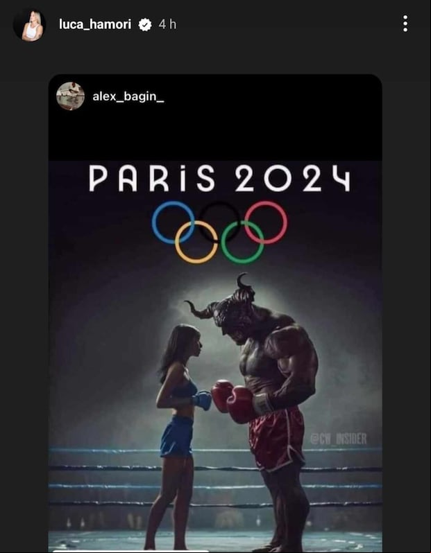 Luca Hámori y su polémico reposteo en Instagram. (Imagen: Instagram)