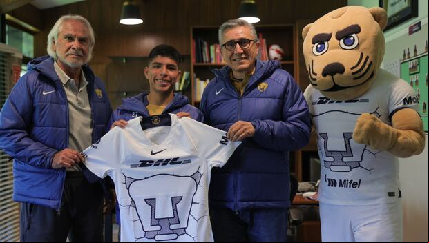 Piero Quispe jugará por primera vez en el extranjero. (Foto: Pumas UNAM)