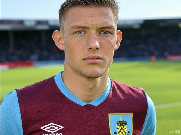 Según la IA de X, así se vería Sonne con la camiseta del Burnley. (Foto: GROK)