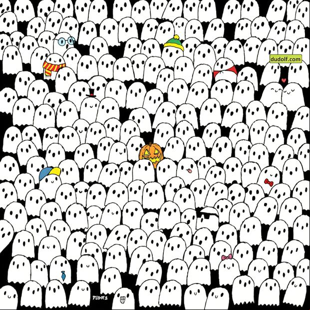¿Eres observador? Encuentra al panda escondido entre los fantasmas en solo 5 segundos (Foto: Depor)