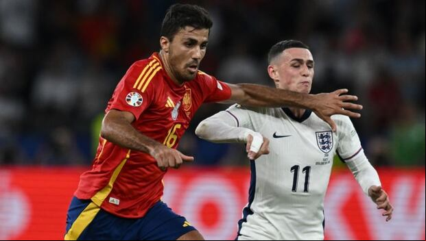Inglaterra perdió ante España en la final de la Eurocopa.