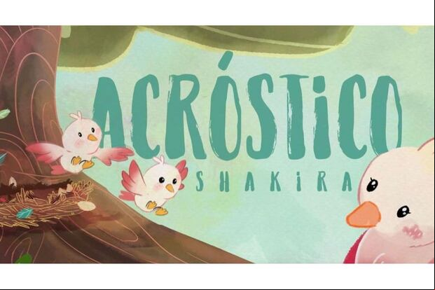La portada de “Acróstico”, el tema de la cantante colombiana (Foto: Shakira / Instagram)