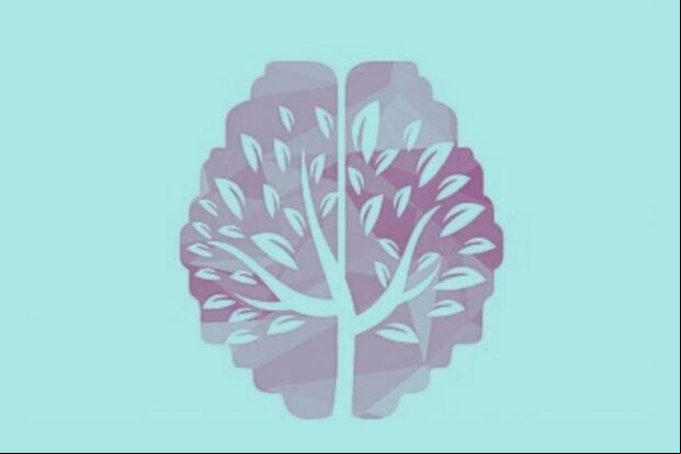 TEST VISUAL | Esta imagen, que posee un fondo de color celeste, te muestra dos dibujos: el de un cerebro y el de un árbol. (Foto: MDZ Online)