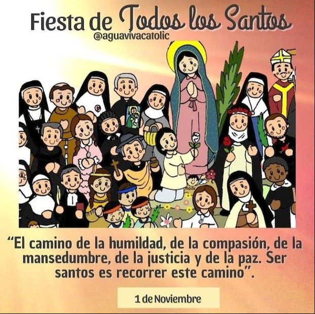 Frases por el Día de Todos los Santos: imágenes y mensajes para dedicar el 1 de noviembre (Foto: Pinterest).
