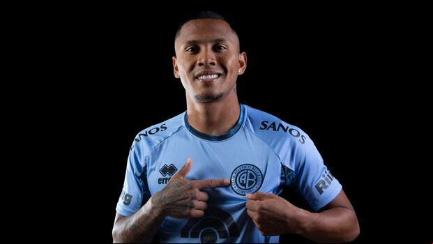 Bryan Reyna lleva un gol en cinco partidos con Belgrano. (Foto: Belgrano)
