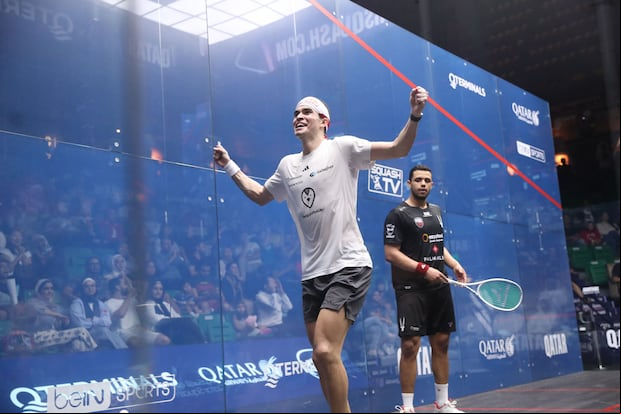 Elías se impuso en la final en sets corridos, todos definidos en tie breaks, frente a Mostafa Asal. (FOTO: PSA).